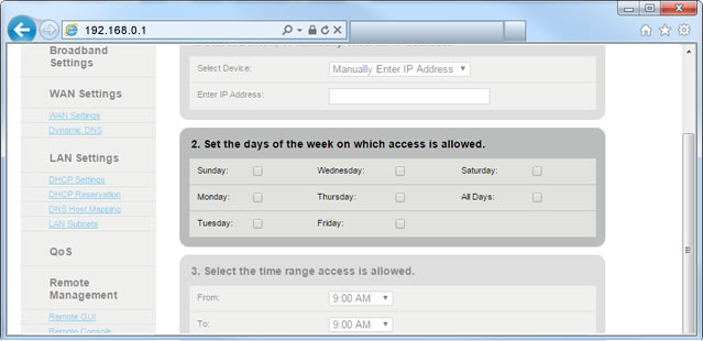 Access Scheduler Step 7