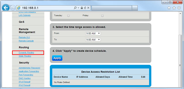 Dynamic Routing Step 5