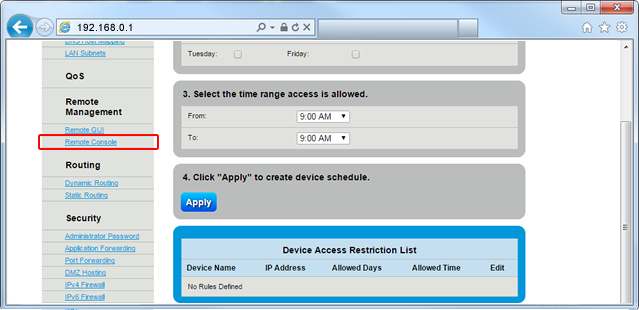 Remote Console Step 5