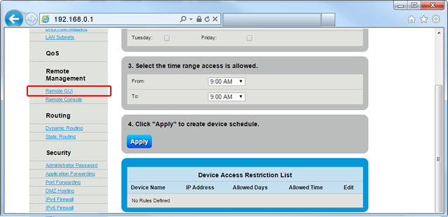 Remote GUI Step 5