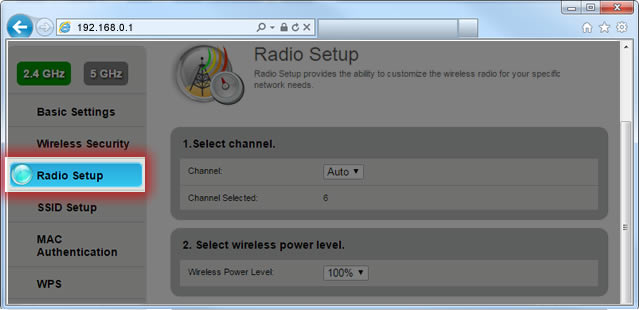 Change wifi-channel 2ghz Step 6