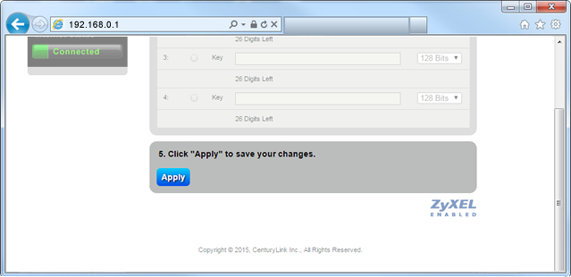 SSID setup - step 15